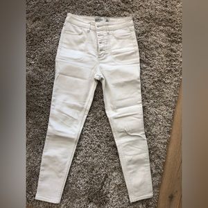 Abercrombie & Fitch white jeans